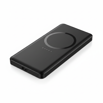 MOVESPEED S05 power bank magnético 5000mAh preto ultra-fino para iPhone 16 15 14