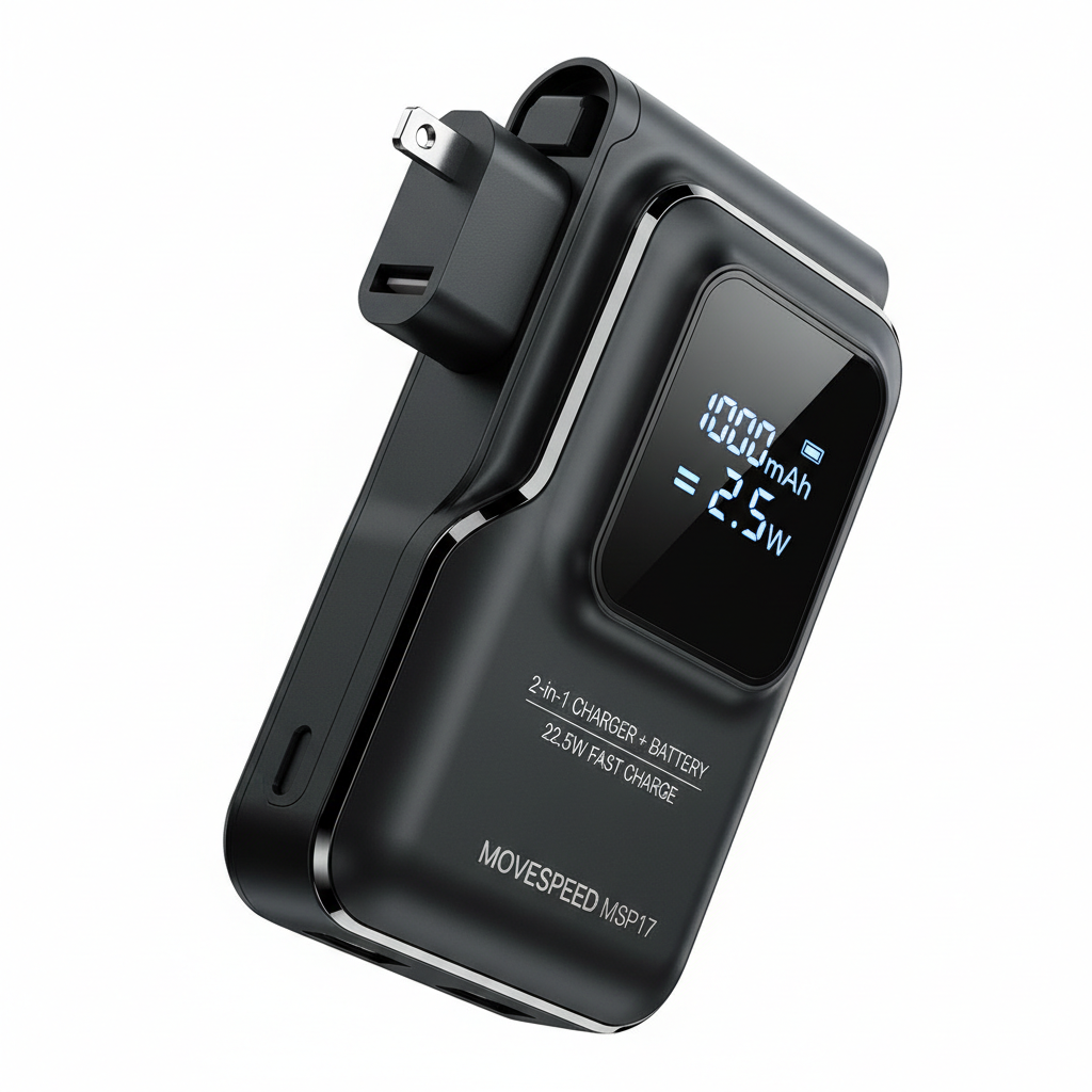 MOVESPEED MSP17 Power Bank 10000mAh Preto - Bateria Portátil Fast Charge | Compre Já