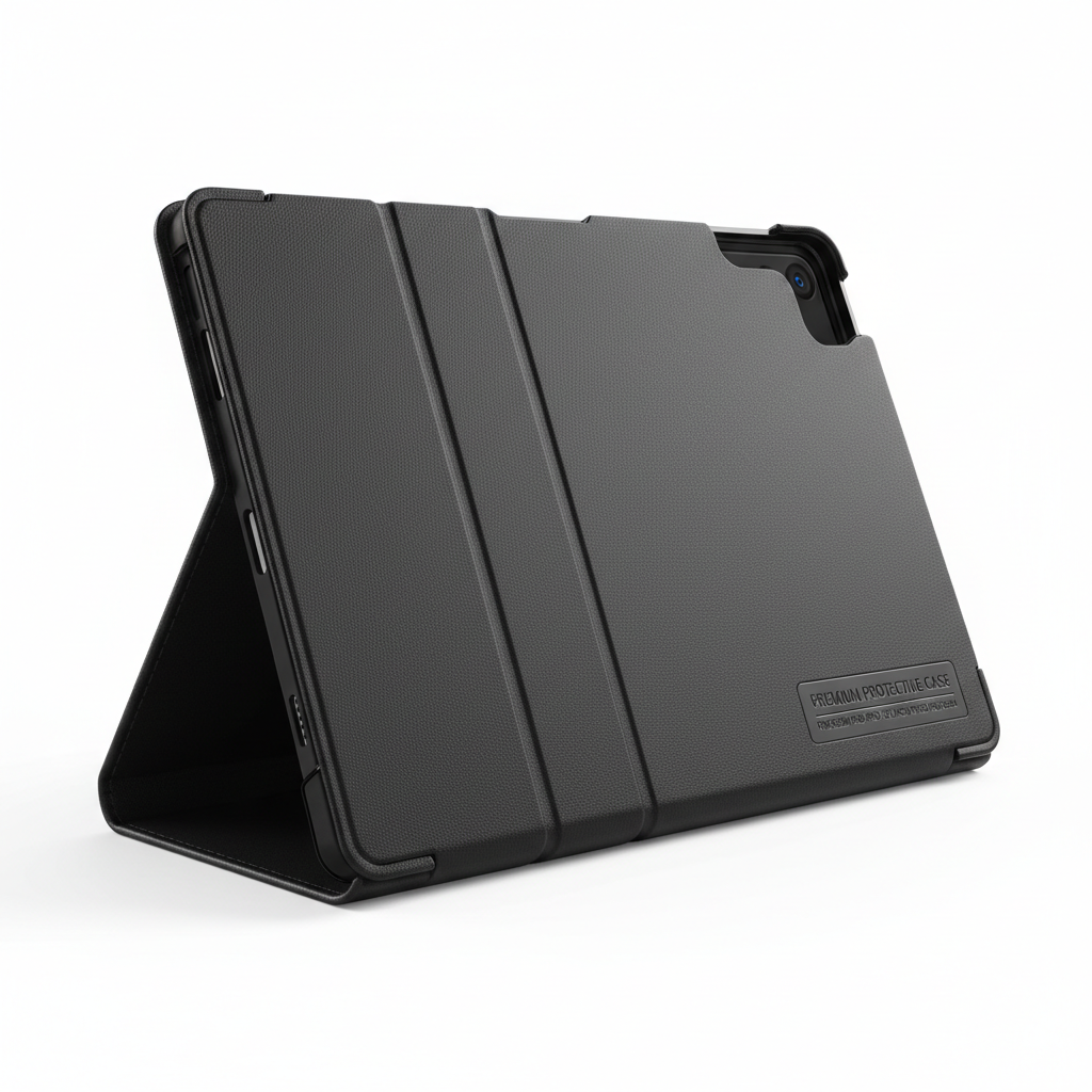 Capa Premium Redmi Pad Pro 12.1 Preta - Design Sofisticado com Suporte | Compre Já