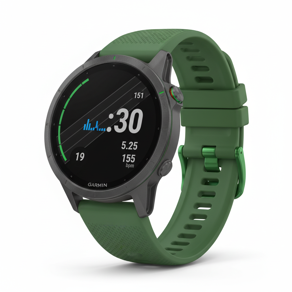 Garmin Forerunner 165 Música Smartwatch 43mm Verde - GPS AMOLED 1.2 Tátil 25+ Modos Desporto 11 Dias
