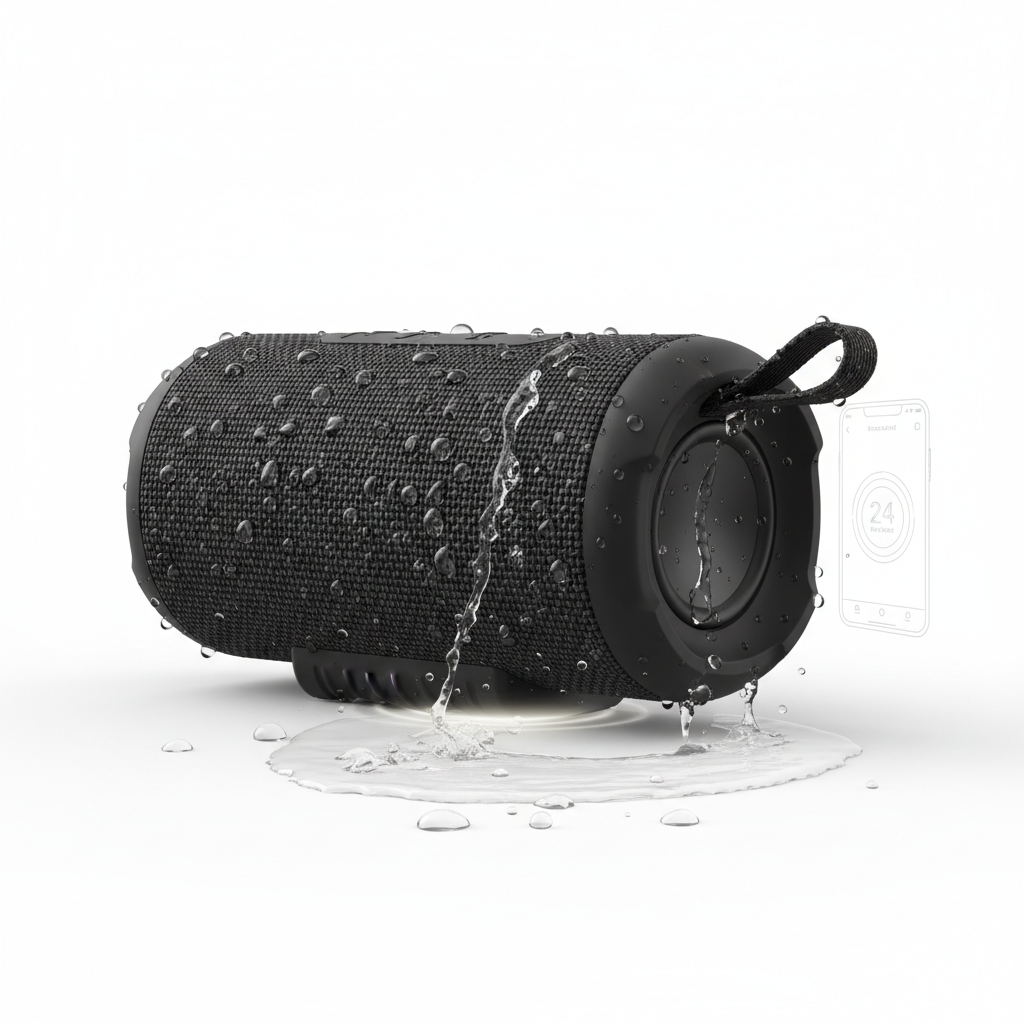 Tronsmart T7 Lite alto-falante Bluetooth em preto IPX7 24 horas - fotografia premium