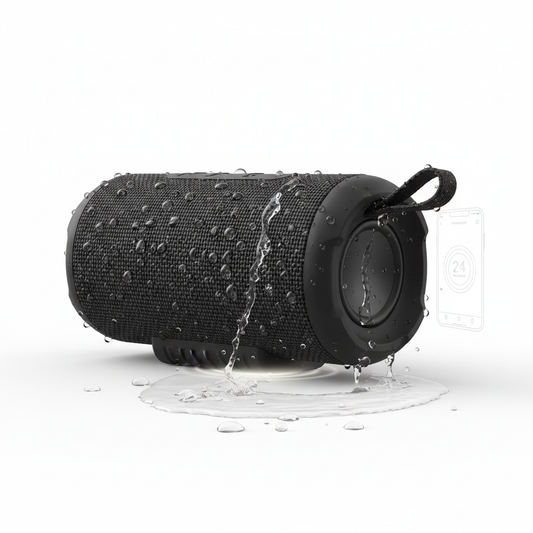 Tronsmart T7 Lite alto-falante Bluetooth em preto IPX7 24 horas - fotografia premium