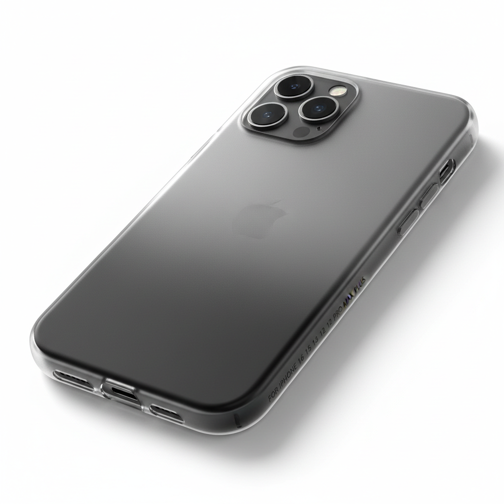 Capa Transparente iPhone Black Smoke - Design Sofisticado Minimalista | Compre Já