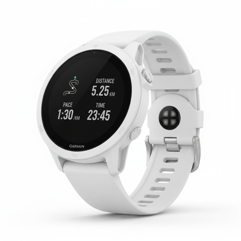 Garmin Forerunner 165 Música Smartwatch 43mm Branco - GPS AMOLED 1.2 Tátil 25+ Modos Desporto 11 Dias