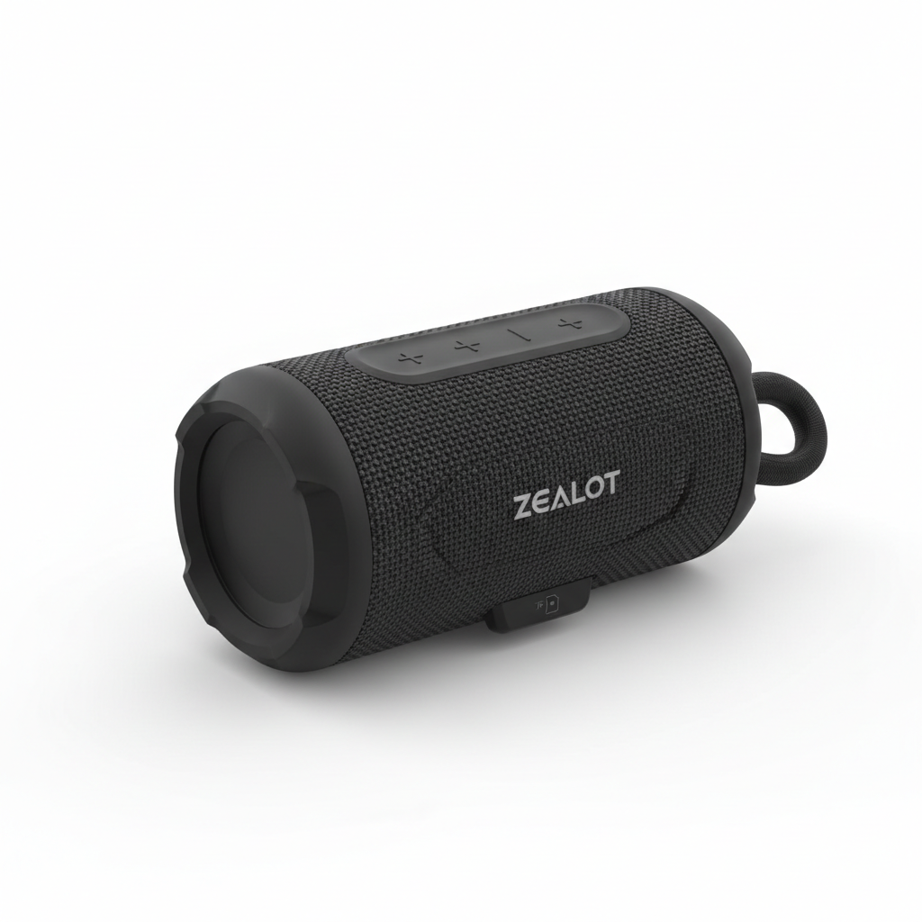 ZEALOT S32PRO coluna Bluetooth portátil em preto à prova de água - fotografia premium