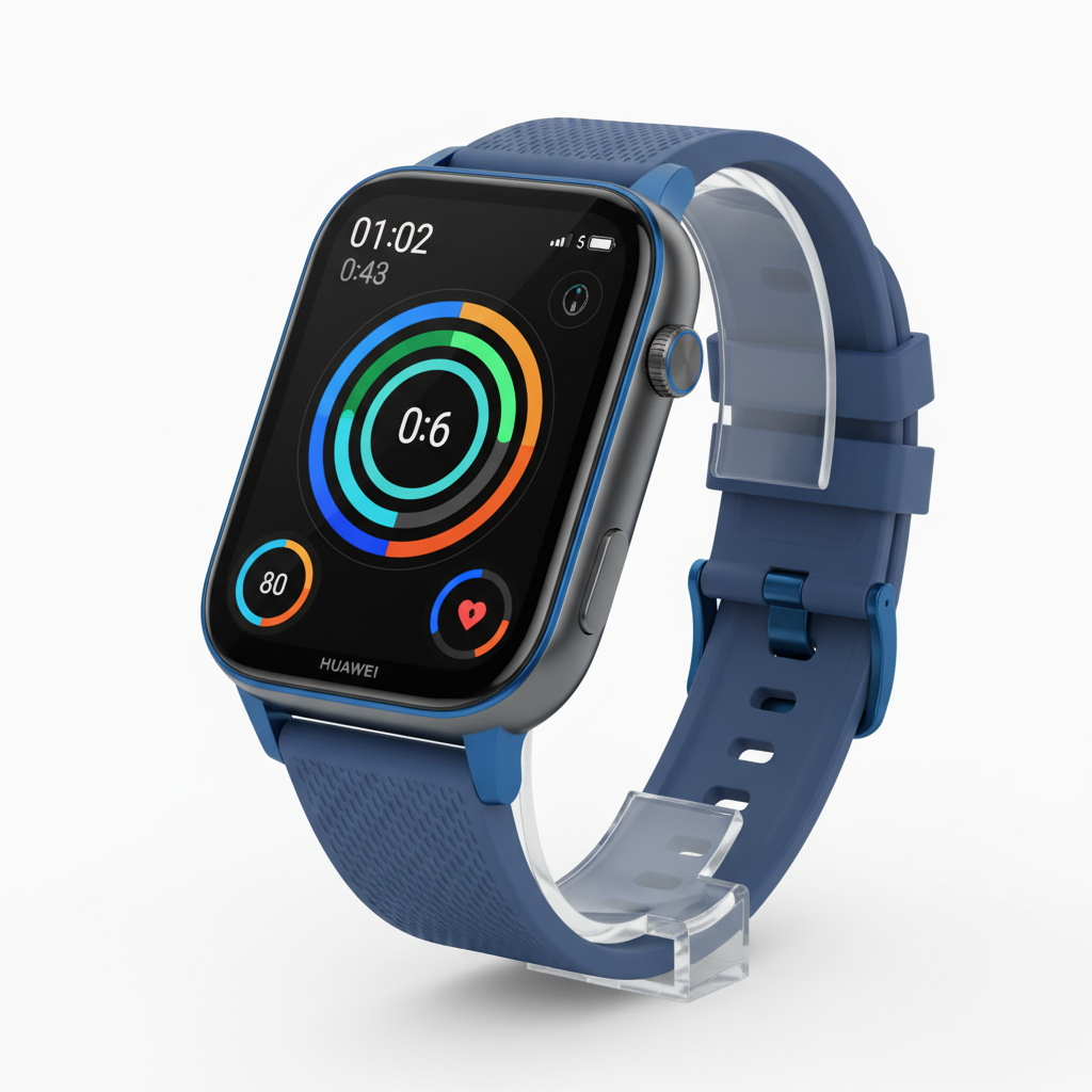 Huawei FIT 4 Pro Smartwatch AMOLED 1.82 Azul - Chamadas Bluetooth HarmonyOS GPS 10 Dias 50m