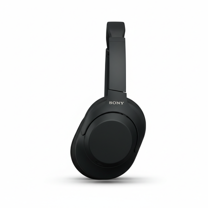 Sony WH-1000XM5 auscultadores em preto design confortável 30mm driver - fotografia premium