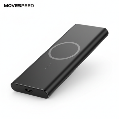 MOVESPEED S10 power bank magnético 10000mAh preto portátil para iPhone 16 Samsung