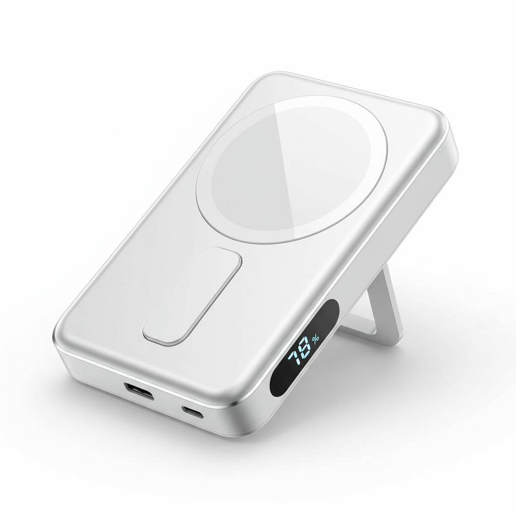 MOVESPEED P03 Qi2 power bank magnético 10000mAh branco 30W com fio 15W sem fio para MagSafe iPhone