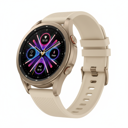 Samsung Galaxy Watch 7 Smartwatch Super AMOLED 1.3 Creme - Bluetooth 5.3 Wear OS GPS Monitor Saúde