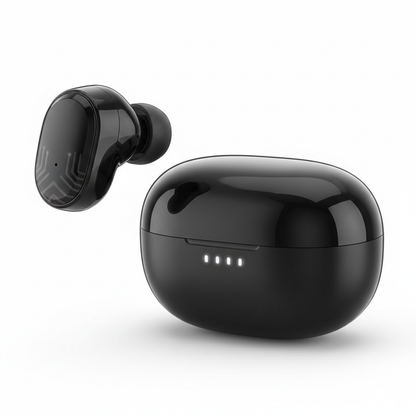 QCY HT05 ANC fone de ouvido sem fio preto 40dB cancelamento de ruído Bluetooth 5.2 TWS